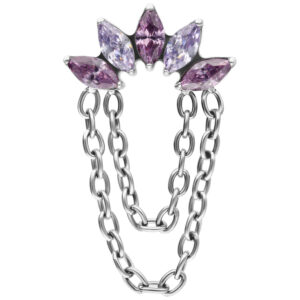 Push Fit Azure Bloom Crystal Attachment