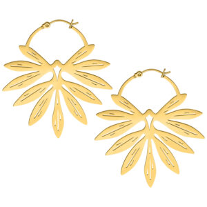 Bamboo Hoops Pair - Oro