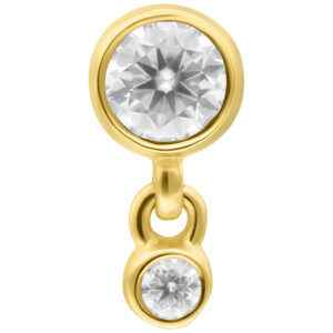 Accesorio 14K Perfect Fit Double Crystal