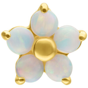 Accesorio 14K Perfect Fit Flower Opal
