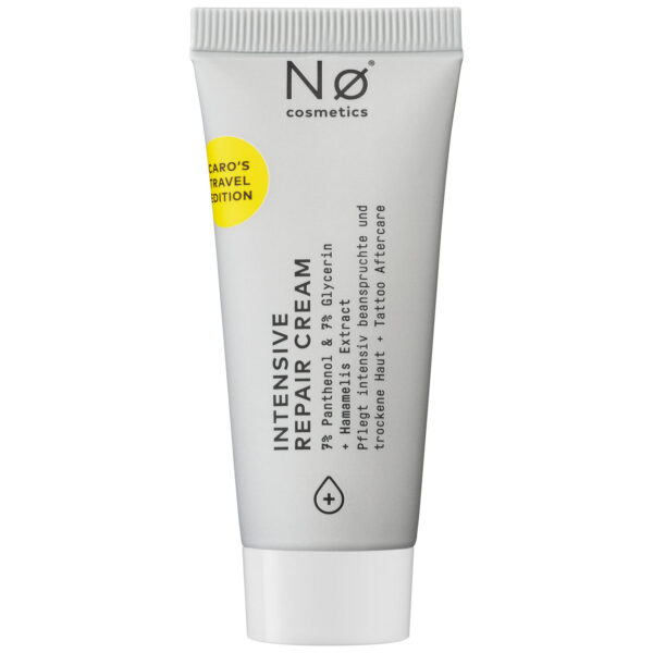 Tubo gris de la No Cosmetics Crema Reparadora Intensiva con 20ml de contenido