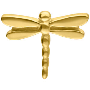 Cierre Push Fit con diseño Dragon Fly - Oro