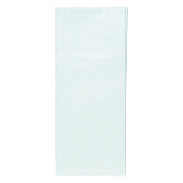Paño estéril blanco, rectangular, de material sintético
