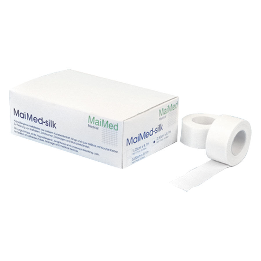 MaiMed - 1,25 cm x 9,1 m, Kunsteidenheft- MaiMed - 1,25 cm x 9,1 m, Kunsteidenheft-