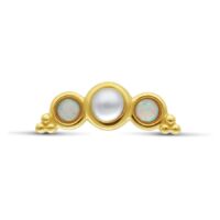 Synthetic Opal Pearl Attachment 14k Synthetic Opal Pearl Attachment 14k