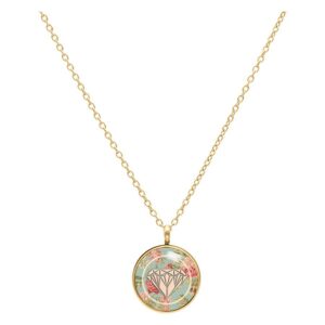 Cadena Rosas de diamante Menta - Oro