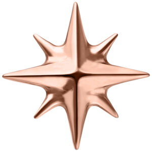 Accesorio Estrella Push Fit - Oro Rosa