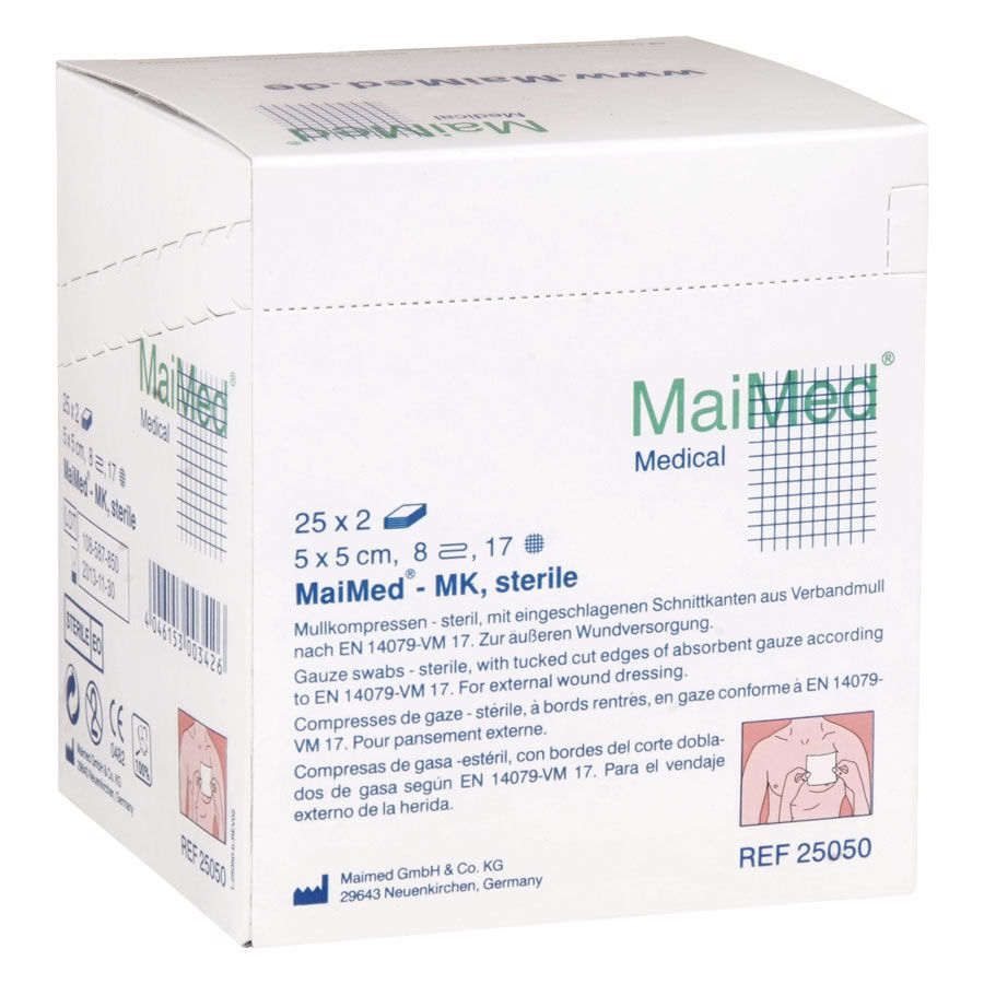 MaiMed - 5 x 5 cm, 8fach, sterile MaiMed - 5 x 5 cm, 8fach, sterile