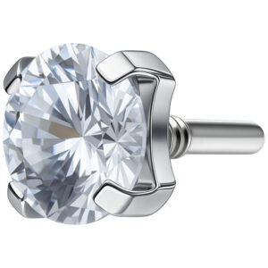 Accesorio con engaste de púas para labret de ajuste perfecto