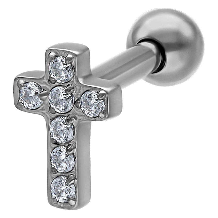 Crystal Cross Earbarbell Crystal Cross Earbarbell