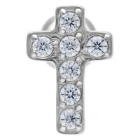 Crystal Cross Earbarbell Crystal Cross Earbarbell