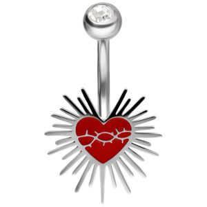 Bananabell Sacred Heart Enamel Barbed Wire