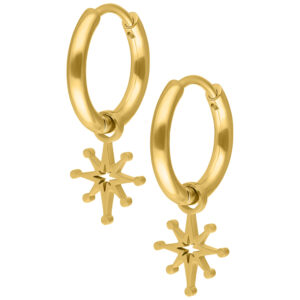 Par de Mini Polar Star Hoops