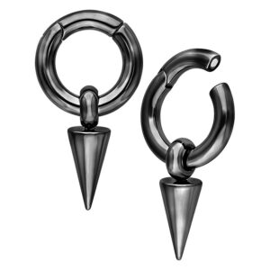 Pesas para orejas en forma de flecha - Negro