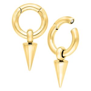 Pesas para orejas en forma de flecha - Oro