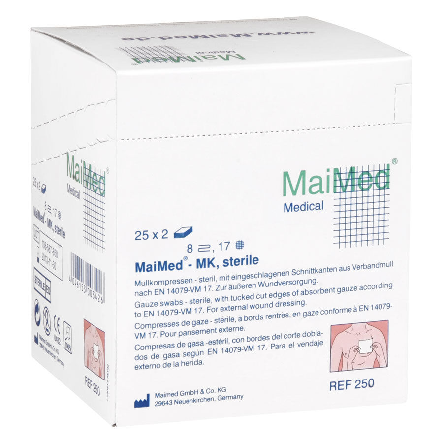 MaiMed - 10 x 10 cm, 8fach, sterile MaiMed - 10 x 10 cm, 8fach, sterile