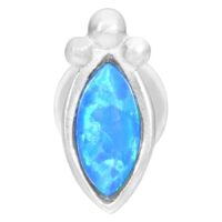 Blue Bindi Opal Push-Fit Labret Blue Bindi Opal Push-Fit Labret