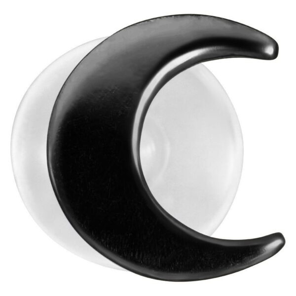 Moon Push-Fit Labret negro de Bioplast sobre fondo blanco
