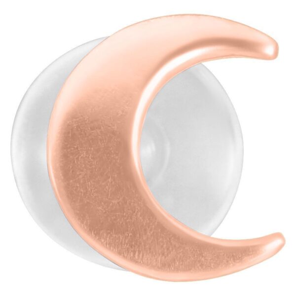 Moon Push-Fit Labret en oro rosa sobre fondo blanco