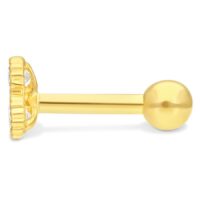 18k Earbarbell Leaf 18k Earbarbell Leaf