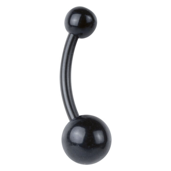 Banana Bell de ombligo negro de Bioplast con rosca externa
