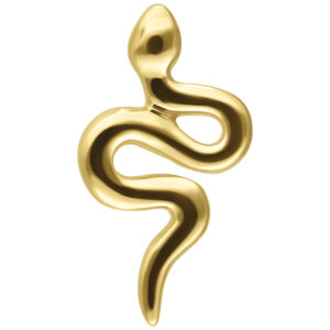Adorno Snake de moissanita oro 14K Push-Fit