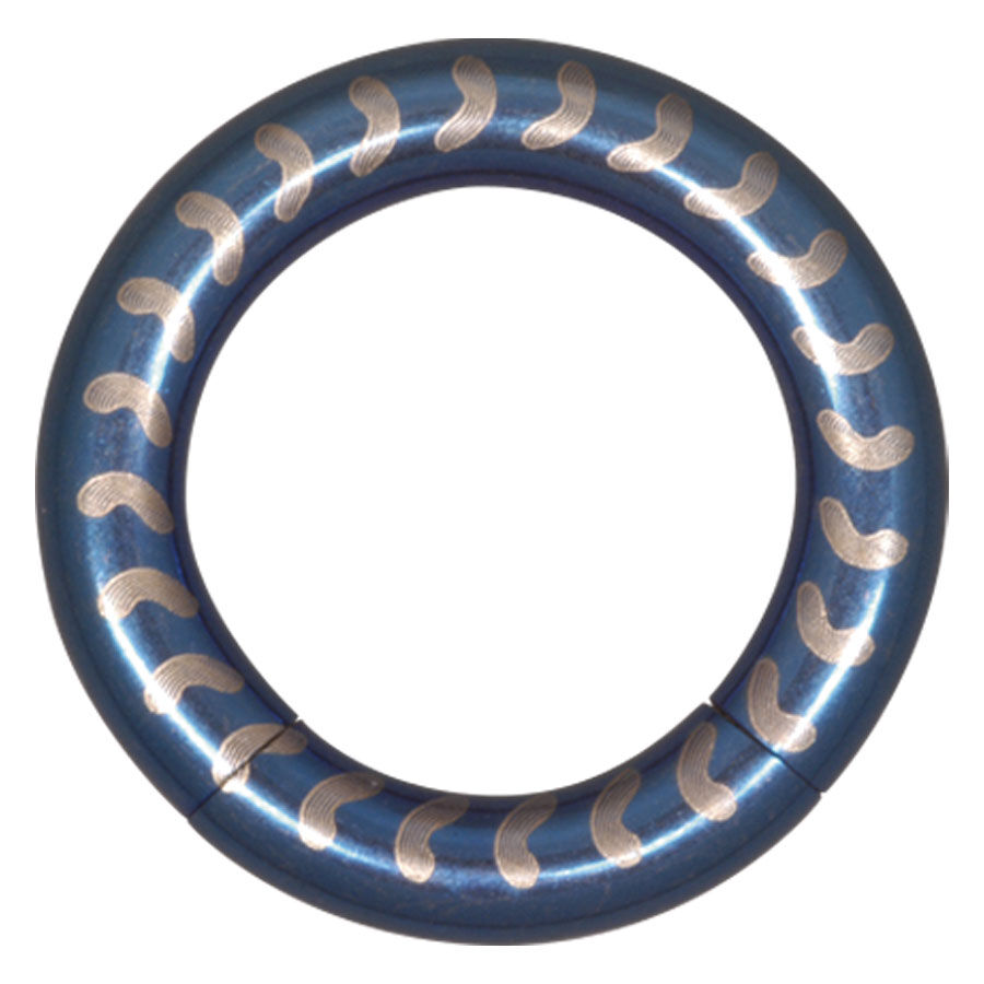 Steel Basicline® Elektra Blue Smooth Segment Ring Vertebra Steel Basicline® Elektra Blue Smooth Segment Ring Vertebra