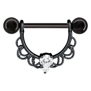 Fairytale Nipple Barbell - Negro