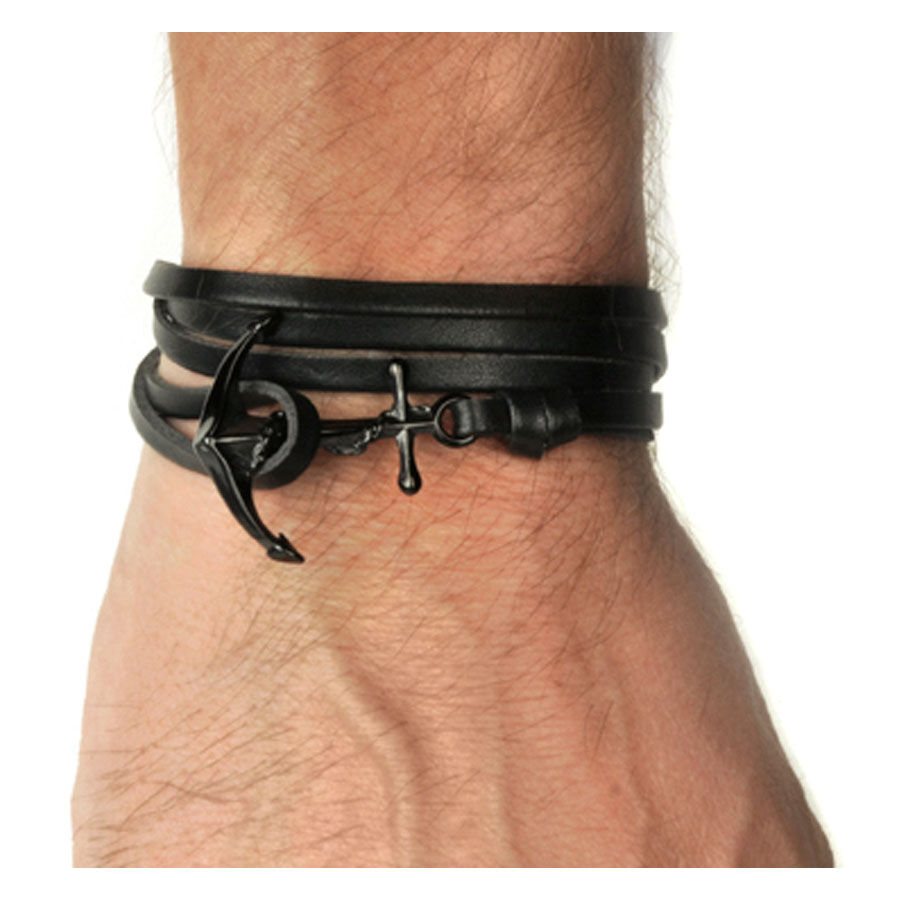 Wildcat® - Anchor Leather Bracelet Wildcat® - Anchor Leather Bracelet