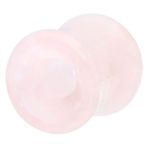 Roséfarbener Tunnel aus Stein in 8,0 mm Größe auf weißem Hintergrund