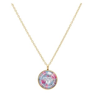 Diamond Roses Blue Kette - Oro