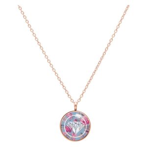 Diamond Roses Blue Kette - Oro Rosa