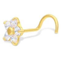 18k Crystal Flower Nosestud 18k Crystal Flower Nosestud