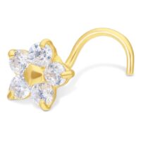 18k Crystal Flower Nosestud 18k Crystal Flower Nosestud