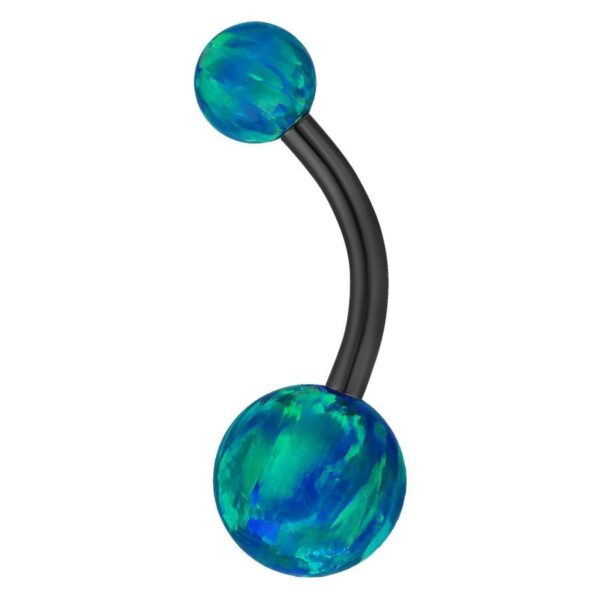 Bananabell Doble Opal en Navy Azul, 8 mm, sobre fondo blanco