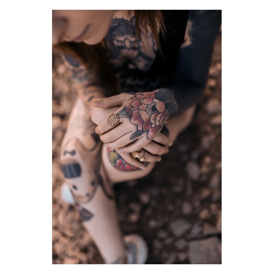 Gold Boho Flower Ring Gold Boho Flower Ring