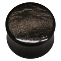 Fossilized Rhino Horn Inlay Buffalo Plug