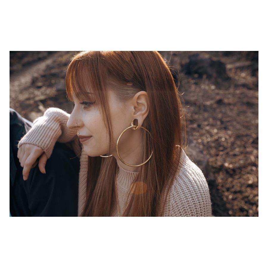 Oval Ear Saddles Silver