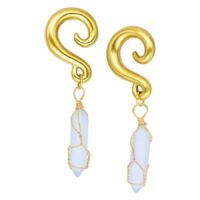 Stone Dangle Ear Weights