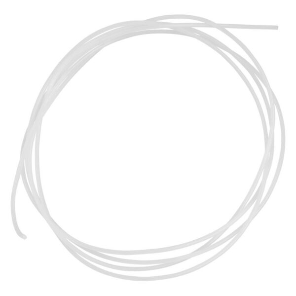 Tallo de PTFE cristalino, sobre fondo blanco, en disposición circular