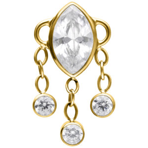 Accesorio Push Fit Winter Crystals - Oro