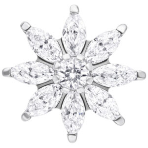 Accesorio Push Fit Winter Crystal Ice Flower