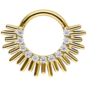 Sun Beams Septum Clicker - Oro