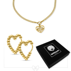 Pulsera Heart Eye con aros – Set - Oro