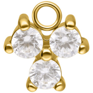 Crystal Trinity Pendant - Oro