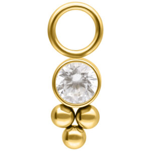 Crystal Cluster Pendant - Oro