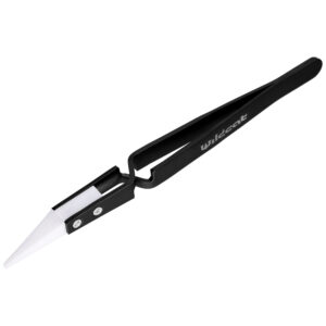 Alicates para joyería con punta de cerámica en ángulo