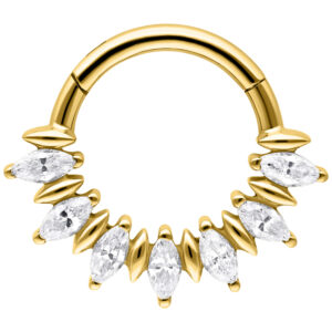 Aro de Septum Marquise Sunburst