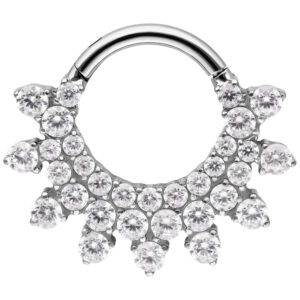 Aro de Septum Clicker Divine Crystal