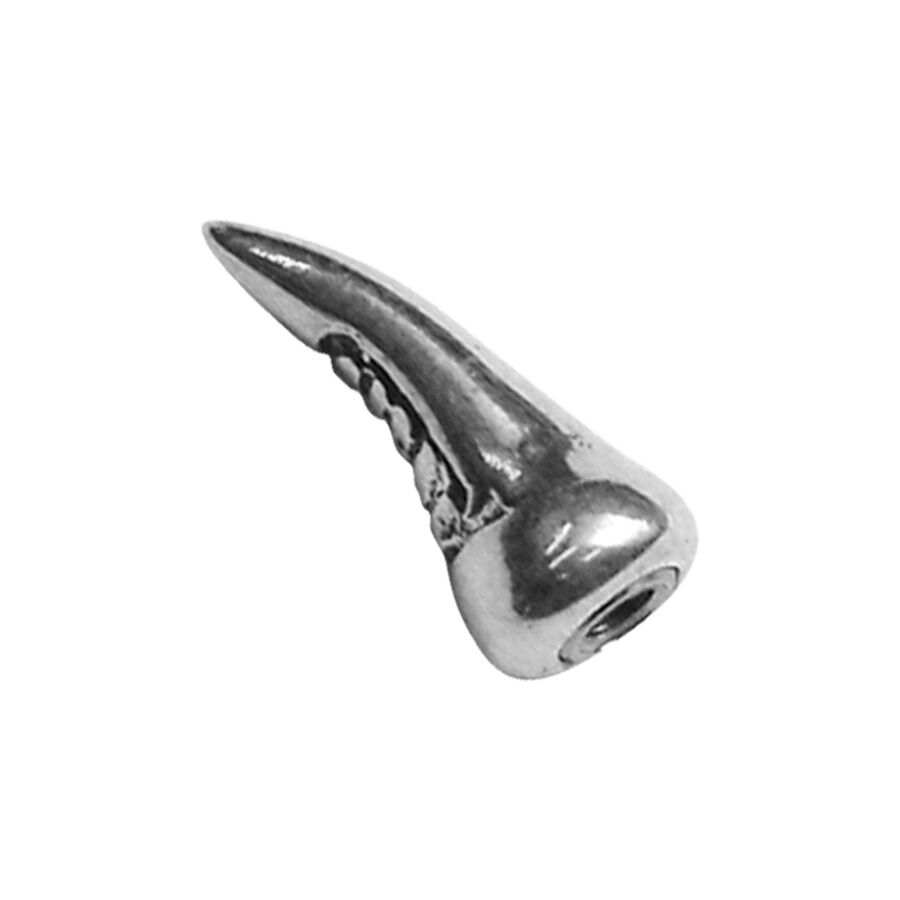 Wildcat® Plata Bio Mechanical Barra Barra biomecánica plateada con punta curva sobre fondo blanco